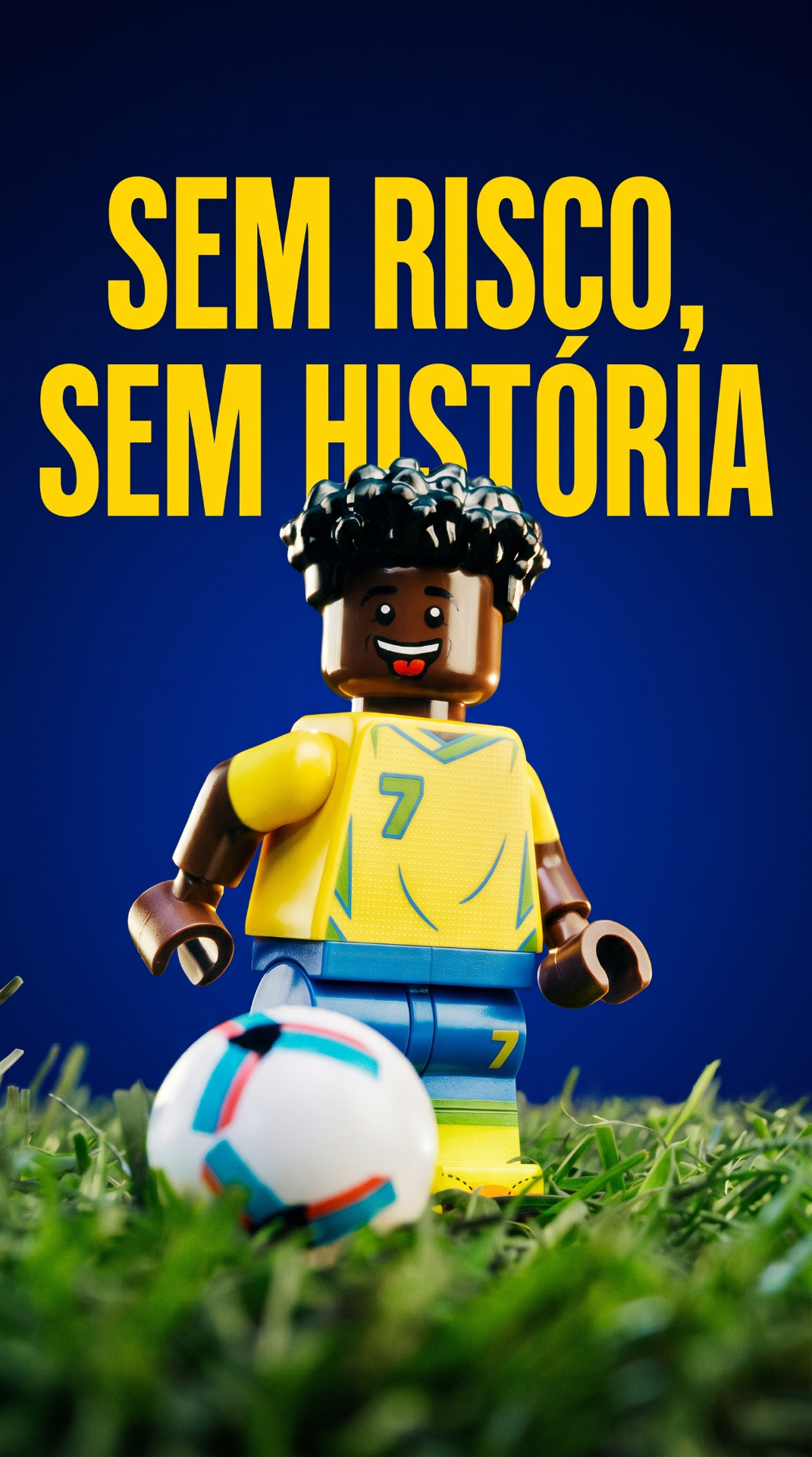 Wallpaper Vini Jr LEGO - Sem Risco, Sem História