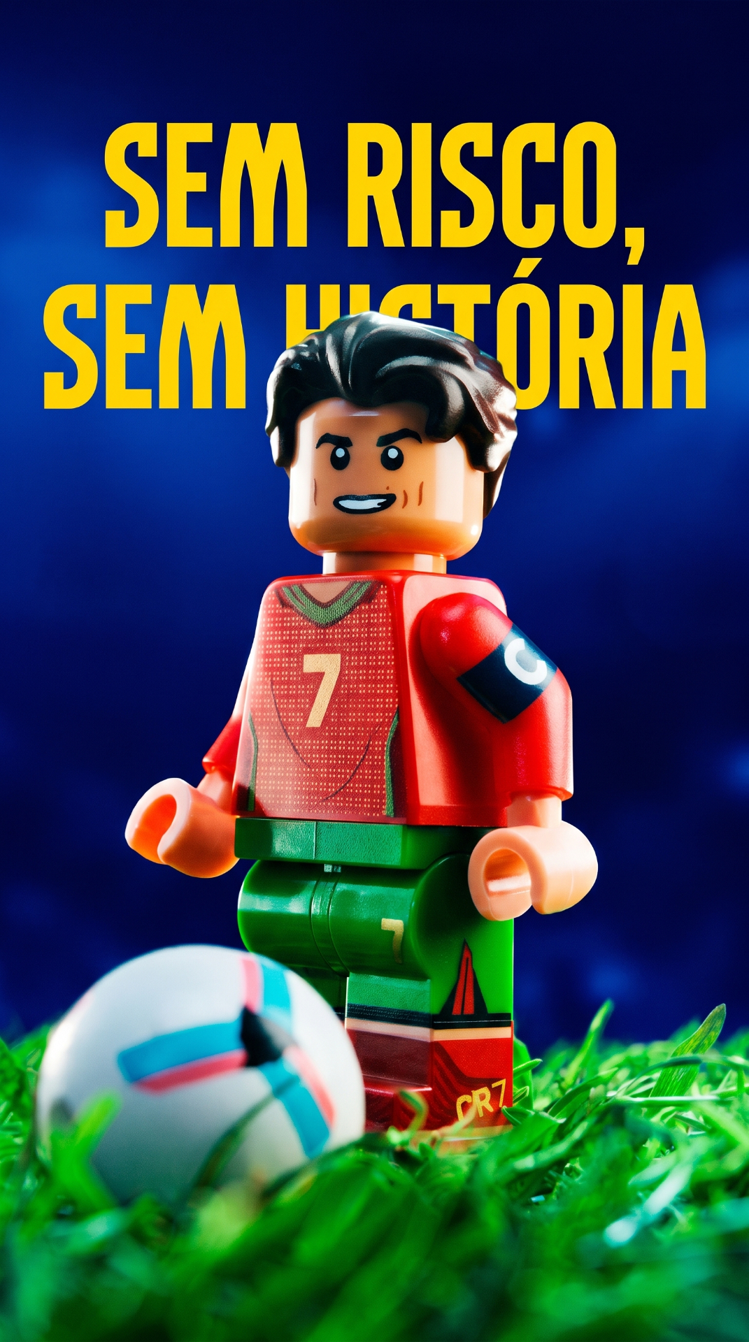 Wallpaper CR7 LEGO - Sem Risco, Sem História