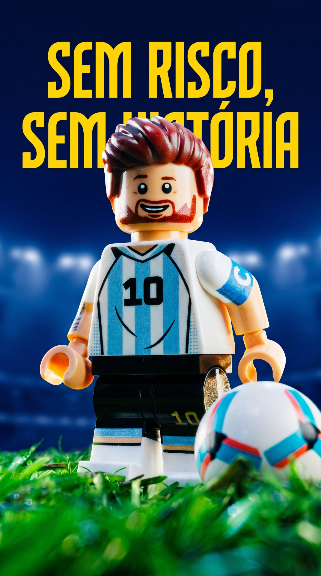 Wallpaper Messi LEGO - Sem Risco, Sem História
