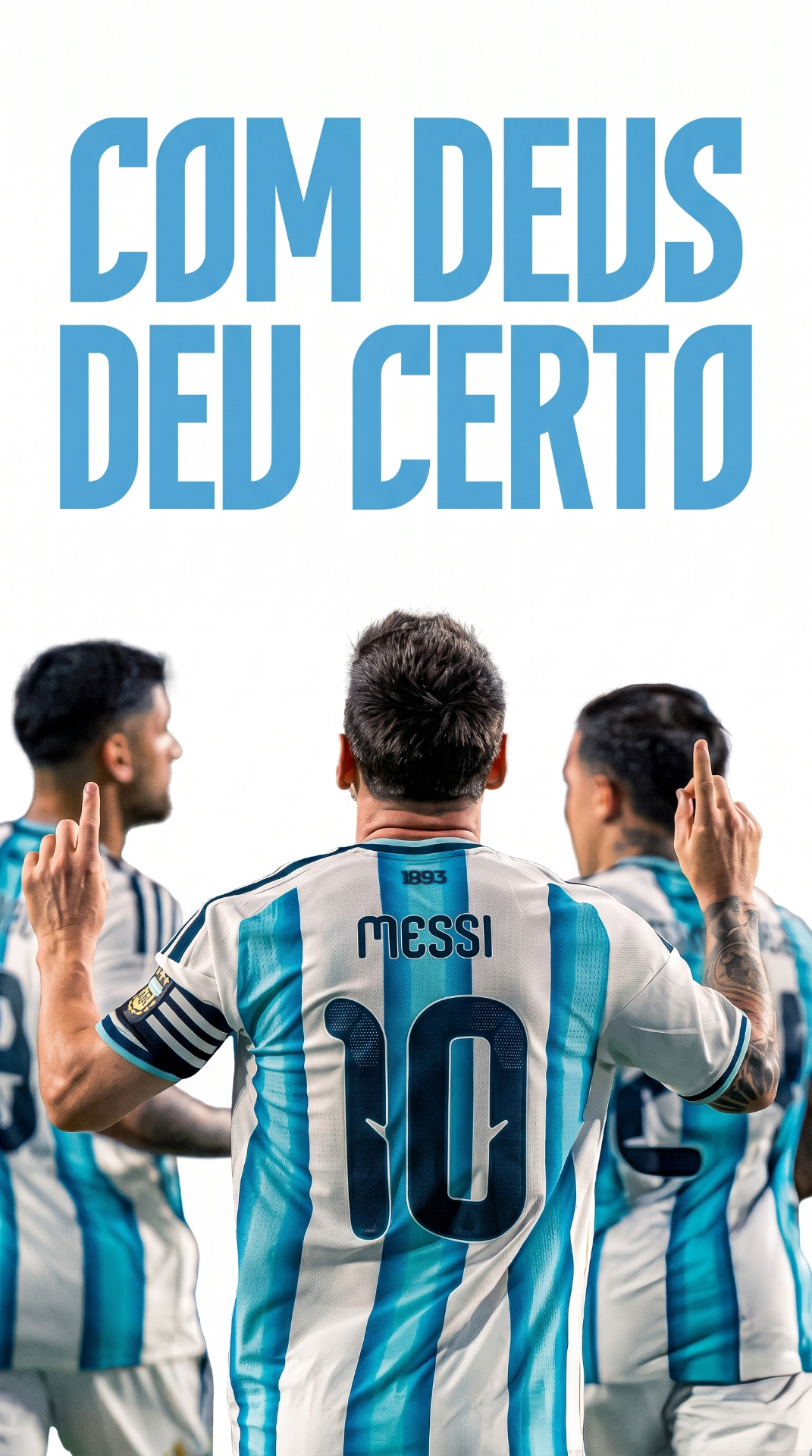 Wallpaper Messi - Com Deus Deu Certo