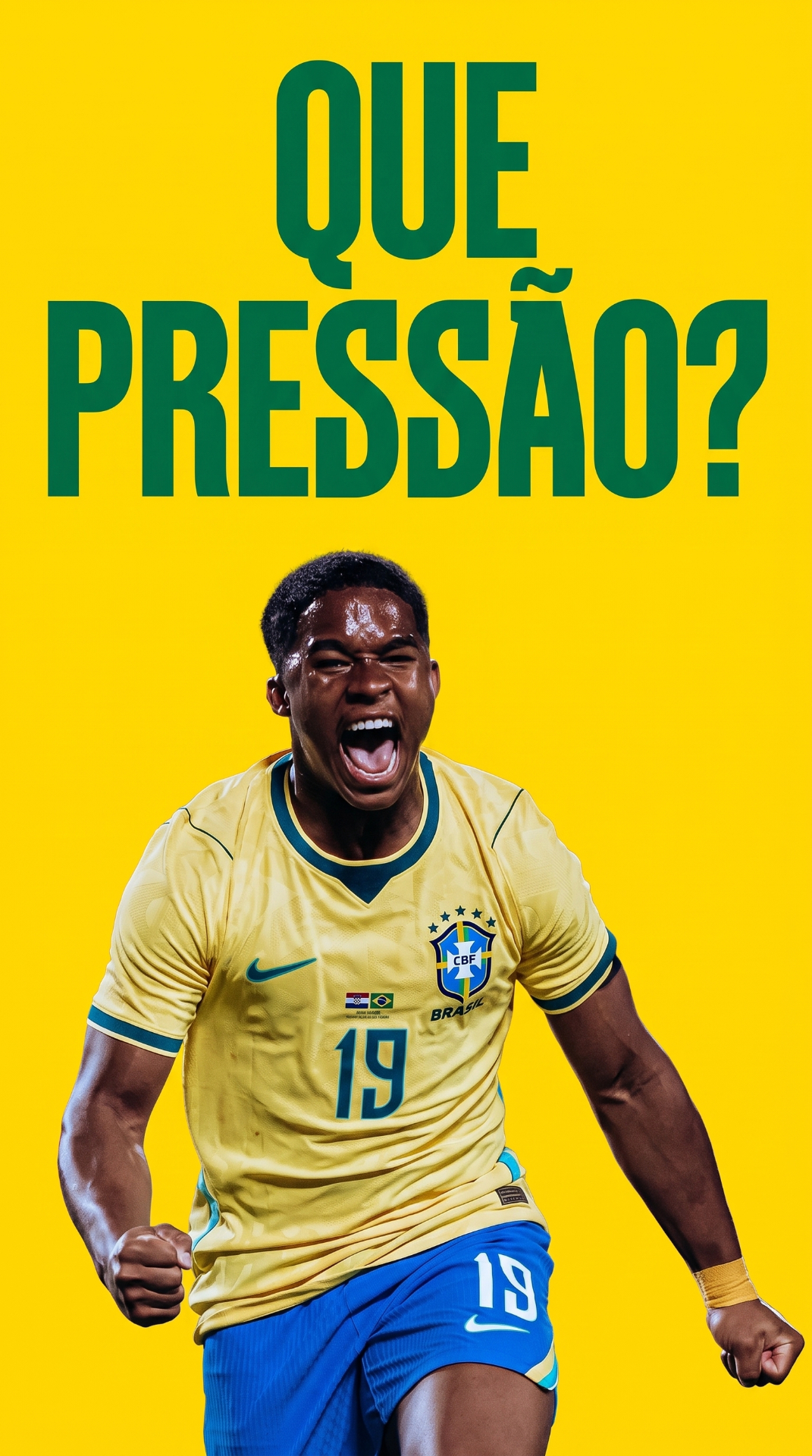 Wallpaper Endrick - Que Pressão?