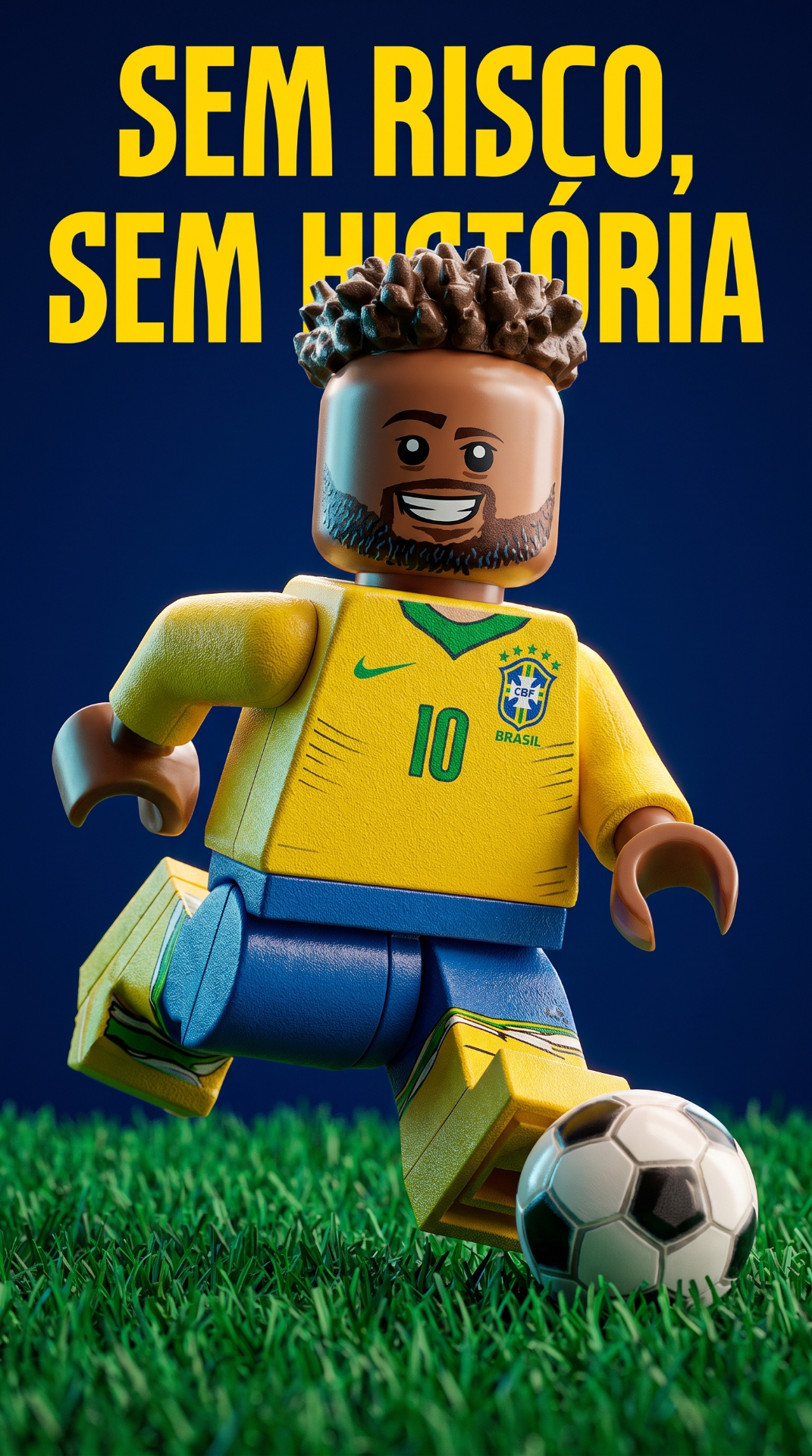 Wallpaper Neymar LEGO - Sem Risco, Sem História